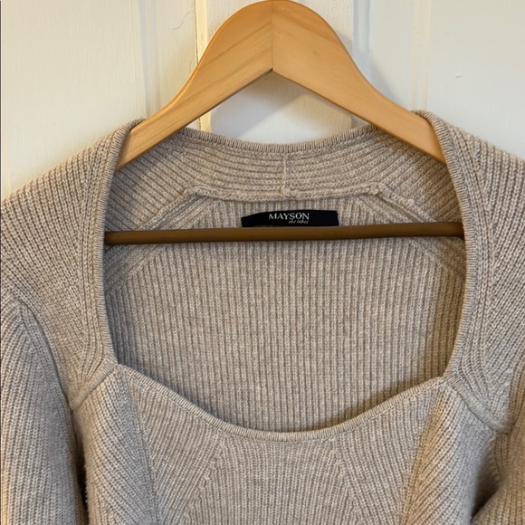 Mayson the Label // Cashmere Blend Sweetheart Neck Sweater - Picture 6 of 8